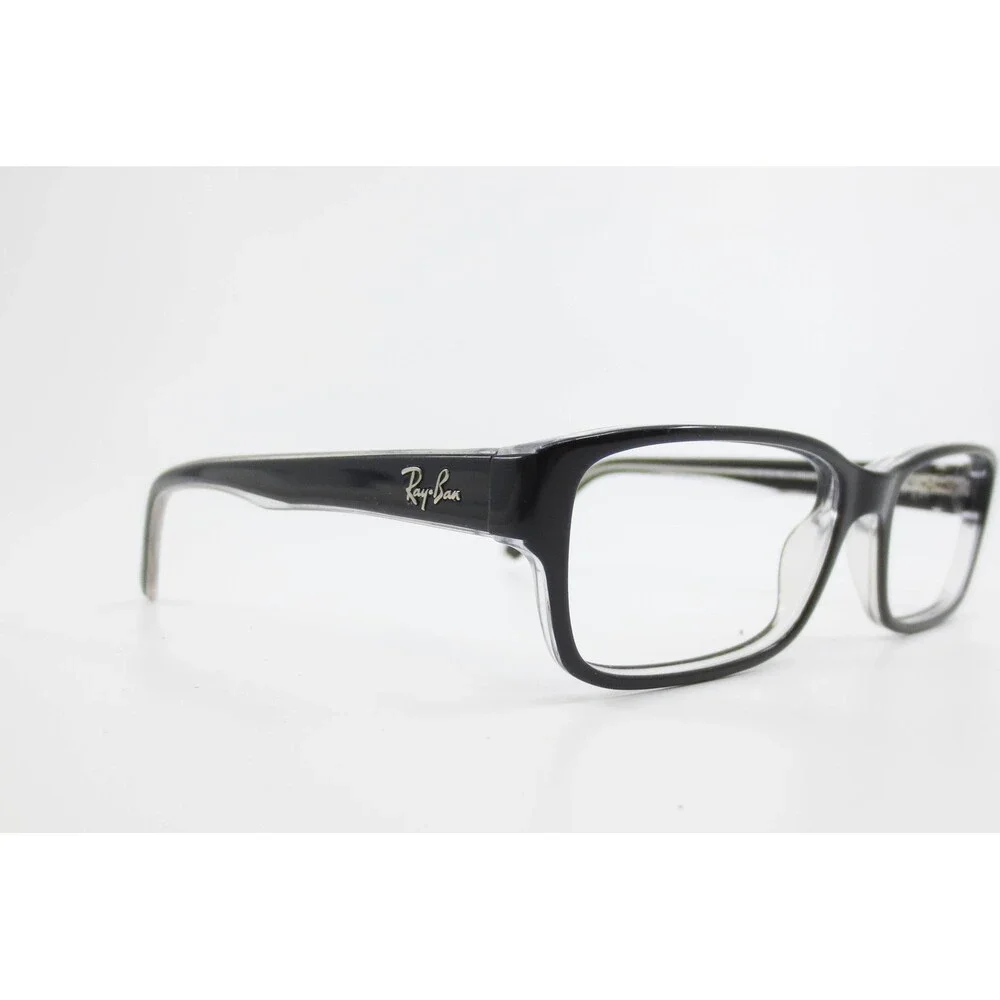 Ray-Ban RB 5169 2034 Black Clear Rectangular Eyeglasses Frames 52-16-140